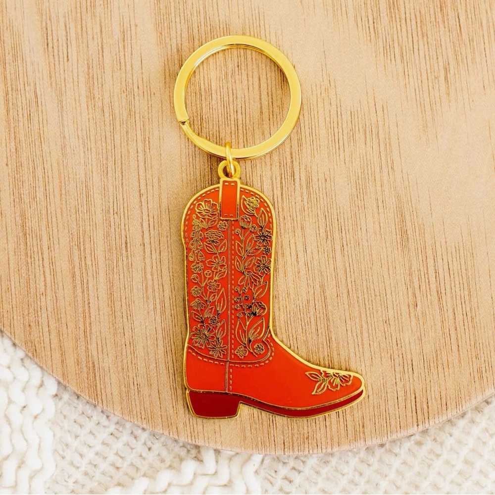 Cowboy Boot Keychain